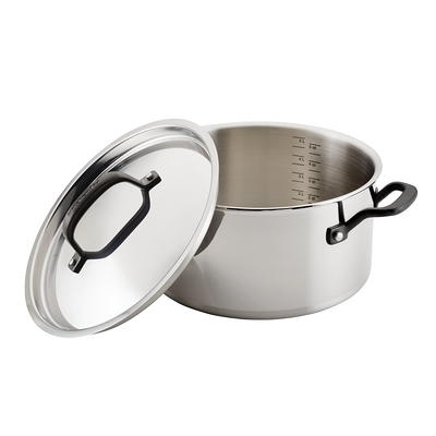 KitchenAid 3-Ply Base Stainless Steel Stockpot with Lid, 8-Quart