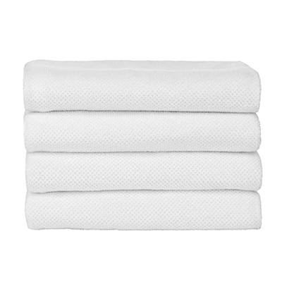 Aston & Arden Aegean Terry Bath Towels - (Set of 2) Ringspun Turkish Cotton  Thick and Soft Absorbent Luxury Hotel and Spa Bathroom Towel, 600 GSM, 30 x  60 in, White - Yahoo Shopping
