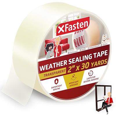 MILEQEE Window Seal Strip Tape for Winter Clear, 1-3/8in x 32.8FT, Weather  Stripping Sealing Insulation Tape for Windows and Door, Window Frame Sealer