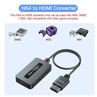 Dual RCA to HDMI Converter Support 4 : 3/16 : 9 Aspect Ratio Switch, 2 Port  AV to HDMI, Double RCA Composite to HDMI for Connecting Two RCA Devices to