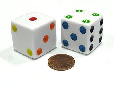 Koplow Games Jumbo Polyhedral Dice Set, 7 Pack