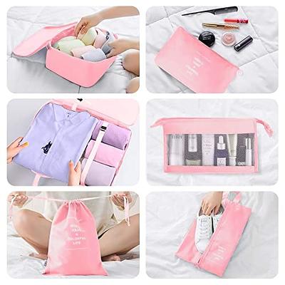 Pink Handbag Wallet Shoes Set