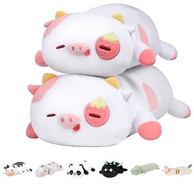 Cow Plush Pillow Cow Stuffed Animal, Stuffed Cow Plushies, Kawaii Pink Cow  Pillow Doll, Cute Pink Cow Plush Pillow Home Decor, Soft Pink Cow Plush