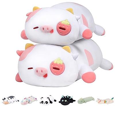 Strawberry Cow Plushie Pillow Cow Stuffed Animal Toys Cute Strawberry Cow  Plush