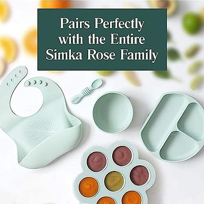 Simka Rose 6pc Silicone Baby and Toddler Spoon Set, Multicolor