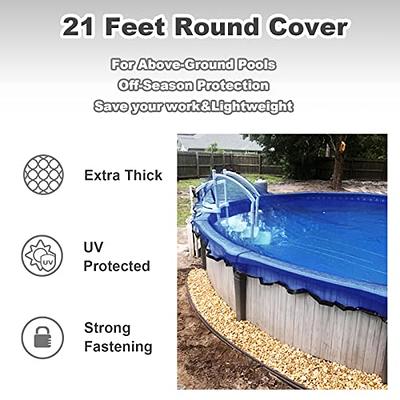 21-Feet Round Leaf Net Cover for Above Ground Pools, Fits 18' Round Pool,  Works Well with Solar Covers, Keeps Leaves Out of Your Pool- 21ft Blue -  Yahoo Shopping