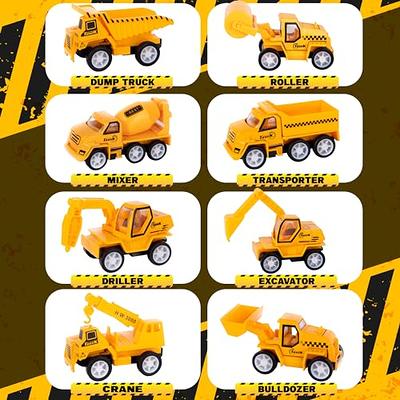 Pullback Mini Construction Vehicles for Kids, Construction Truck