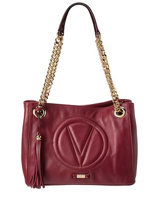 Valentino By Mario Valentino Cocotte Signature Leather Shoulder Bag In  Black