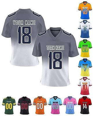 : Custom Football Jersey Personalized Team Name Number Practice Jerseys  Customized Football Shirt for Men Youth Women Kids, Red : Clothing, Shoes &  Jewelry