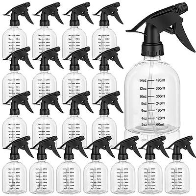 LiBa Spray Bottles (4 Pack,16 Oz), Refillable Empty Spray Bottles for  Cleaning Solutions, Hair Spray, Watering Plants, Superior Flex Nozzles,  Squirt
