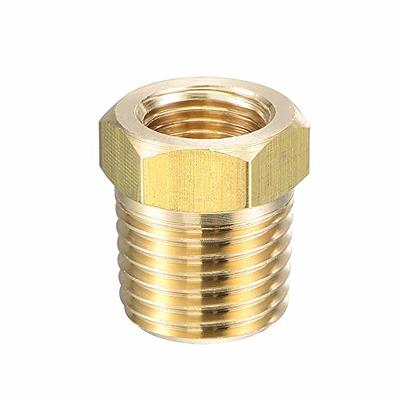 Reducer Pipe Adapter 1/4 Female Npt to 1/8 Male Npt Brass Fitting