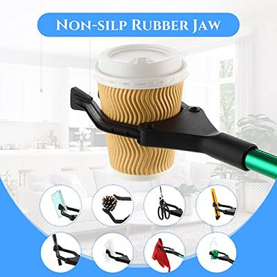 Grabber Tool 43 Inch, Foldable Grabbers for Elderly Grab It Reaching Tool  with Rotating Jaw + 2 Magnets, Arm Extension Claw Grabber Pickup Tool,  Trash