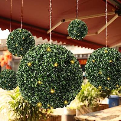 Topiary Ball with Lights 5-7-9-11-14-19 Inch Artificial Boxwood Balls  Plastic Round Lighted Green Moss Balls Decorative Fake Plants Faux Greenery  for Wedding Front Porch Indoor Outdoor Home Decor - Yahoo Shopping