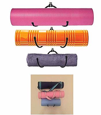 Macrame Yoga Mat Holder Wall Mount Yoga Mat Foam Roller Wall