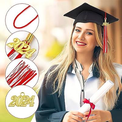 2024 Tassel Graduation 2 Pcs, 24 Tassel Graduation, Red and White