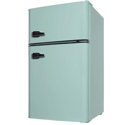 Jeremy Cass 3.5-cu ft Counter-depth Freestanding Mini Fridge Freezer  Compartment (Blue) ENERGY STAR in the Mini Fridges department at