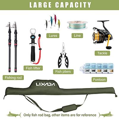  Lixada Fishing Rod Case, Portable Folding Fishing Rod