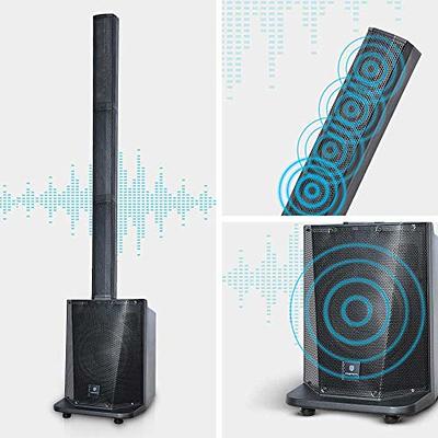 Portable Bluetooth PA Speaker System - 1200W Rechargeable Outdoor Bluetooth  Speaker Portable PA System w/ 15” Subwoofer 1” Tweeter, Recording Function