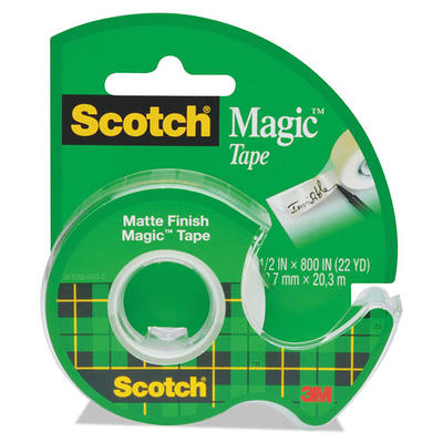 Scotch™ Magic Tape in Handheld Dispenser, 1 Core, 0.5 x 66.66 - Yahoo  Shopping