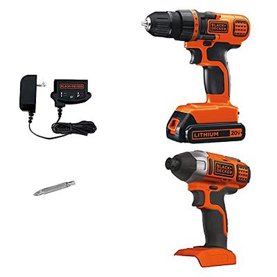 BLACK+DECKER 20V MAX Cordless Drill and Impact Driver, Power Tool