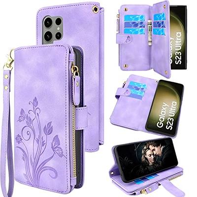 Samsung - Galaxy S23 Ultra S-View Wallet Case - Lavender