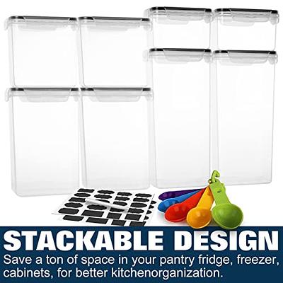 Glass Food Storage Containers with Bamboo Lids Eco-Friendly, set of 5,  Airtight, Pantry Organization, Meal Prep Glass Containers. Plastic Free.  BPA