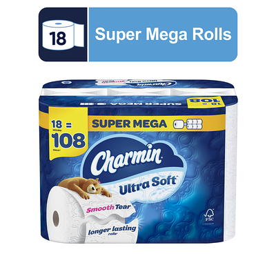 Charmin Ultra Soft Toilet Paper, 18 Mega Rolls