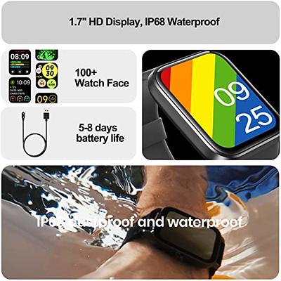 Smart Watch for Men Women - Oximeter (SpO2) Calorie Pedometer, Sleep and  Heart Rate Monitor, 24 Sports Modes 1.47 Inch HD Screen, iP68 Waterproof