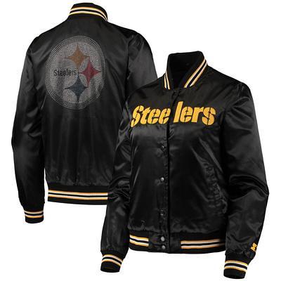 Las Vegas Raiders Starter Midfield Satin Full-Snap Varsity Jacket