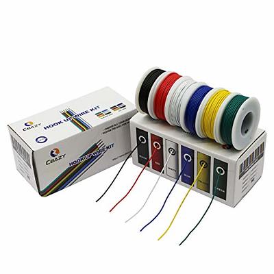 CBAZY Hook up Wire Kit (Stranded Wire Kit) 24 Gauge 6 Colors 32.8 feet Each  Electrical Wire 24 AWG PVC Wire - Yahoo Shopping