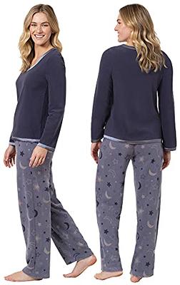 PajamaGram Womens Fleece Pajamas - Women's Pajamas, Night Sky, XS