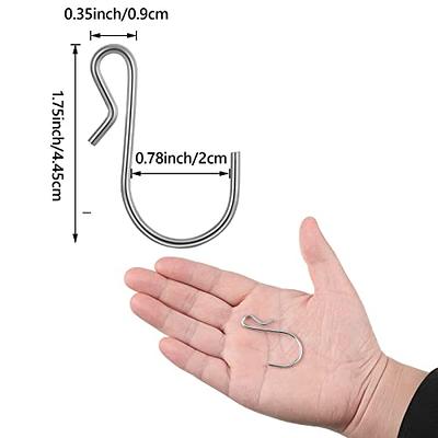 Funrous S Shaped Metal Hooks Clip, S Shaped Hooks Stainless Steel Metal  Hangers, Suitable for Indoor and Outdoor, Bathroom, Kitchen Lights, Hanging  Hooks for DIY Crafts, Key Chain, Silver (80 Pieces) 