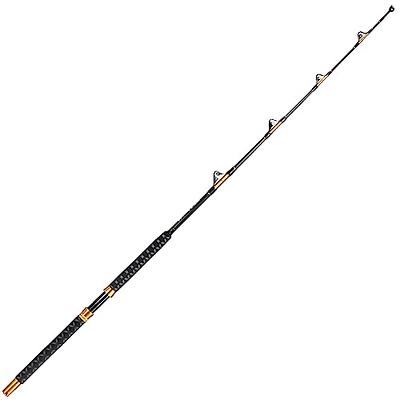 Burning Shark Jigging Rod Saltwater Offshore Heavy Trolling Fishing Rod Big  Game Conventional Boat Fishing Rod with Roller Guides- Gloden 5'  6(50-80lb) - Yahoo Shopping