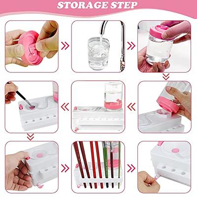 Mltifuctional Paint Brush Washer Buckets Storage Box With Palette Drying  Tool For Watercolor Oil Painting Creative