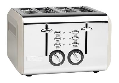 MegaChef 4 Slice Toaster in Stainless Steel Silver