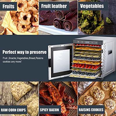 NutriChef Food Dehydrator Machine | Dehydrate Beef Jerky, Meats, Mushrooms,  Fruits & Vegetables | Great For At Home Use | Uses High-Heat Circulation