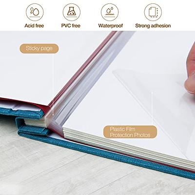 A4 instax self-adhesive photo album linen self stick photo frame self adhesive  photo album