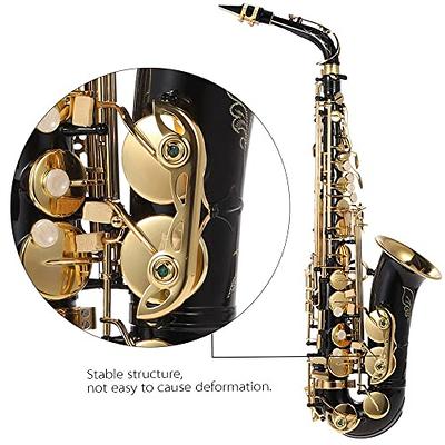 Bb Tenor Saxophone Brass Lacquered Gold B Flat Sax Woodwind Instrument with  Case Mouthpiece Accessories