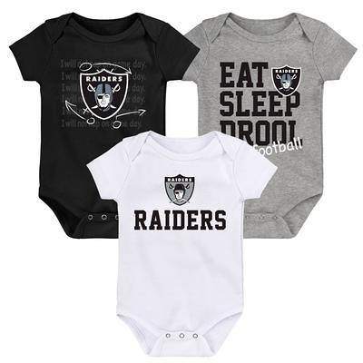 Girls Infant Las Vegas Raiders Heather Gray/Black All Dolled Up