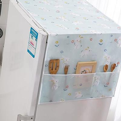 Anti-Slip Microwave Dustproof Cover Microwave Oven Top Cover Decorative  Kitchen Toaster Oven Cover with Storage Bags 