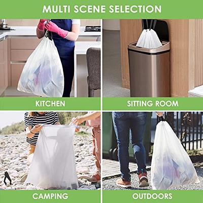 Teivio 8 Gallon 40 Counts Strong Drawstring Trash Bags Garbage Bags, Medium Kitchen  Trash Can Bathroom Bin Liners, Plastic Trash Bags for Home Office Kitche,  White - Yahoo Shopping