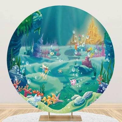 Mermaid Underwater Sequins Round Backdrop Baby Shower Birthday Party  Photography For Children Photo Background Decoration - Yahoo Shopping