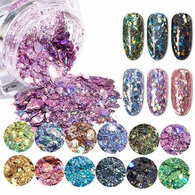 Nail Glitter Sequins Set, Laser Butterfly Star Chunky Glitter Flakes Nail  Sequin Acrylic Paillettes, Holographic Nail Polish Sparkle Nail Glitters  for Acrylic Nails Makeup Resin Mold (4 Styles) - Yahoo Shopping