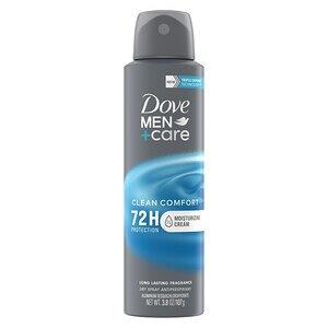 Dove Men+Care 72-Hour Moisturizing Cream Antiperspirant Dry Spray, Clean  Comfort, 3.8 oz