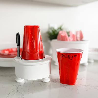 Mark the Cup and Drink up Mark Your Cup and Drink up Solo Cup Drinking  Sharpie Cup Holder Party Party Cup Holder Cup Box 