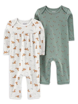 Modern Moments by Gerber Baby Boy, Baby Girl, & Unisex Sleep 'n Play Footed  Pajamas, 2-Pack (Newborn-6/9 Months) 