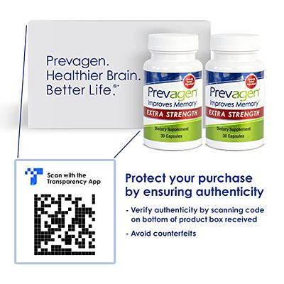  Prevagen Improves Memory - Regular Strength 10mg, 30 Capsules  with Apoaequorin & Vitamin D & Prevagen 7-Day Pill Minder