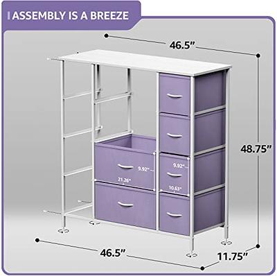 Sorbus 8 Drawers Dresser - Tie Dye Purple : Target