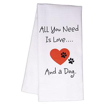 Waffle Weave Kitchen Towels with Funny Sayings