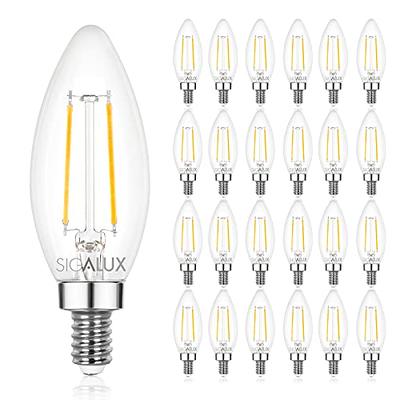 Led Filament Candelabra Light Bulb, E14 Led Bulb Fridge Lamp, 1w Vintage  Tubular Night Light Bulb Warm White 2700k, 10w Non-dimmable Equivalent,  5-pac